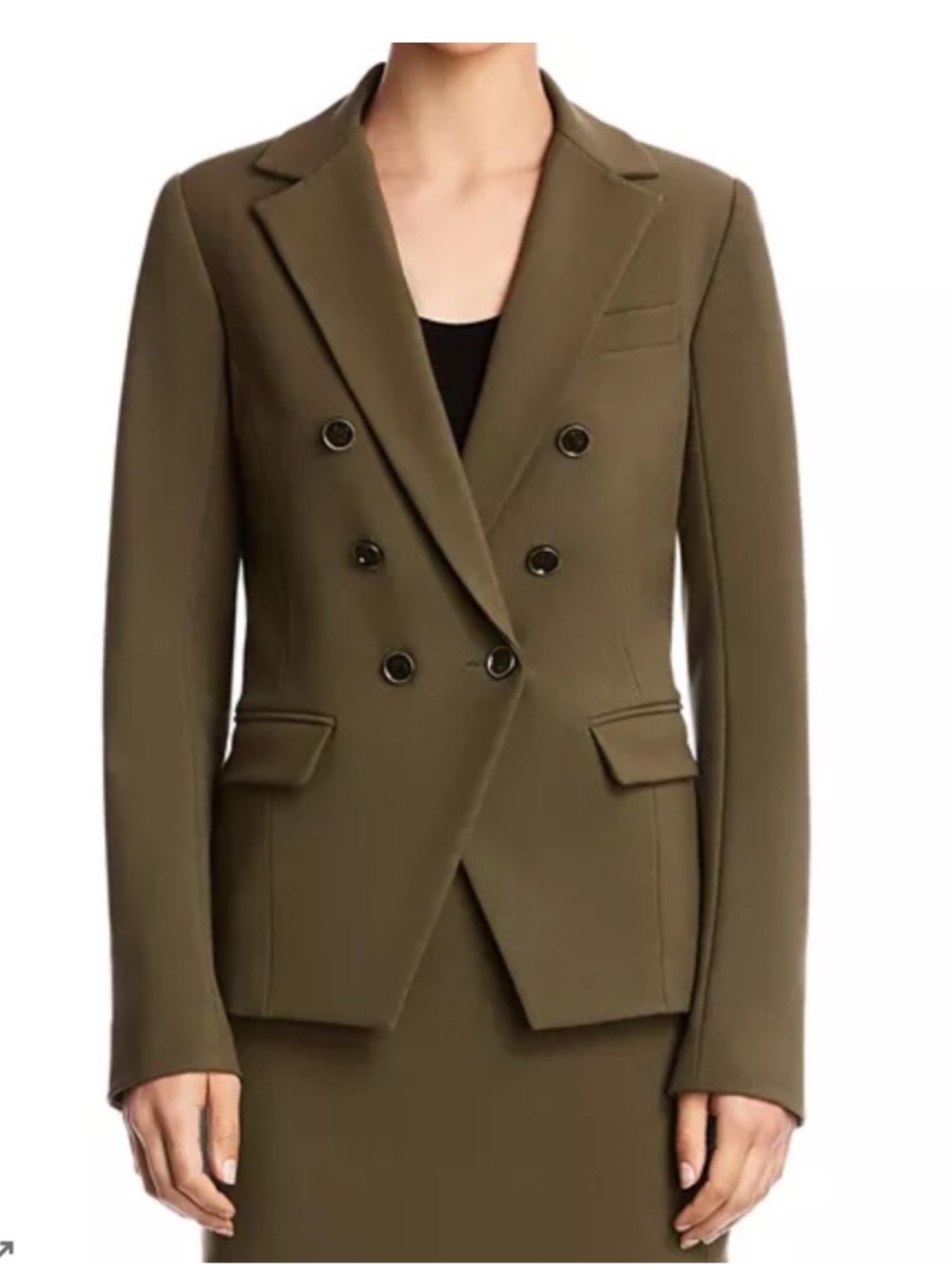 Bailey 44 Olive Double-Breasted Blazer